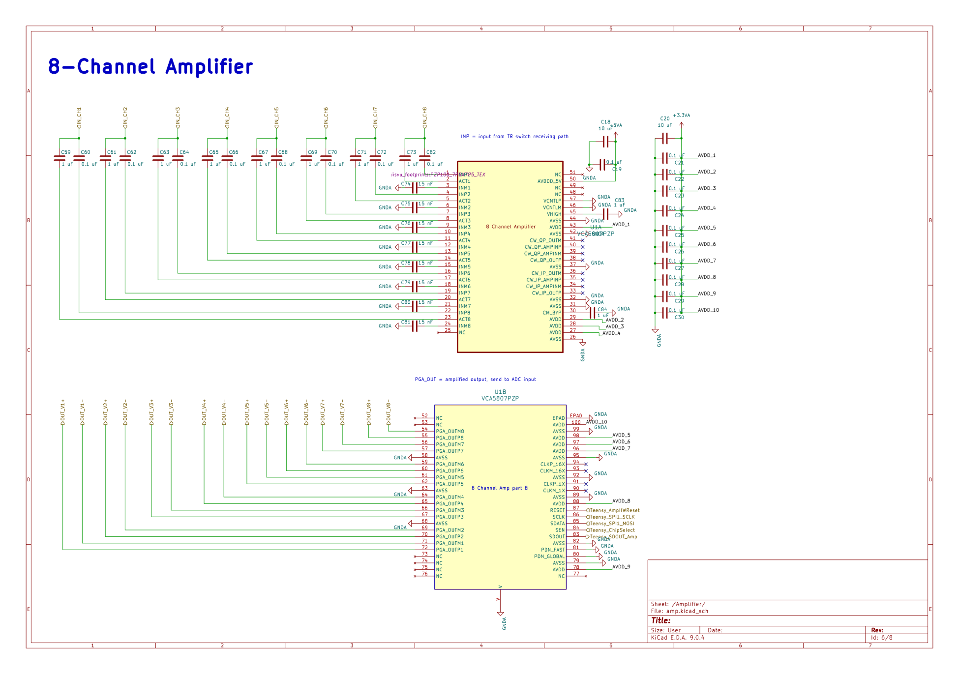 Amplifier schematic.